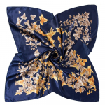 Auk&scaron;tos kokybės prabangūs &scaron;ilko &scaron;alikai galvos juosta &Scaron;alikai Kaklo &Scaron;alikas Moterims Grandinė &Scaron;ilko &Scaron;alikas Moteri&scaron;ka dekoratyvinė skara 90*90cm(polysatin） tamsiai mėlyna