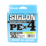 Sunline P.E valas X4 Siglon 300M P.E 1.7 30LB Žalias (0765) laimo žalia spalva