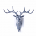 Namų dekoravimas Sieniniai rūbai Kabliukas Sieninė Pakabinama Kūrybi&scaron;ka sieninė asmenybė Antler Key Kabliukas 18.5*17cm pilka