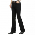 Vyri&scaron;ki vidutinio juosmens tempimo platėjantys džinsai Vyri&scaron;kos platėjančios kelnės Klasikiniai dizainerio platėjantys džinsai 38 juoda