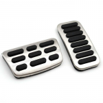 Skirta Kia Morning Picanto -2022 2023 priedui nerūdijantis plienas AT MT akceleratoriaus stabdžių pedalo dangtelis, neslystantis pėdos padas AT 2pcs