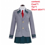 Anime Mano Herojų Akademija Midoriya Izuku Bakugou Katsuki Cosplay Kostiumas Ochaco Uraraka Boku no Hero Academia Helovino Uniformos Rinkinys S kaip parodyta spalva