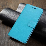 &bdquo;Classic Book Flip&ldquo; PU odinė piniginė telefono dėklas, skirtas Samsung A04 A14 A24 A34 A54, skirtas &bdquo;Xiaomi Redmi&ldquo; 12C 12 10C 9 9A 9AT 9C Note 12 11 Pro+ 5G 11s 10 Samsung A71 mėlyna