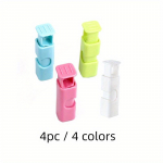 4 vnt. užrakinimo tipo preso tipo maisto konservavimo sandarinimo spaustukai &ndash; puikiai tinka namų virtuvės laikymui ir reikmenims! 4pc