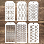 6 vnt. 12*24 cm besiūlis trafaretas, skirtas Scrapbooking tapybos albumui i&scaron; popierinės kortelės kūrimo amatų dekoratyvinis reljefinis &scaron;ablonas