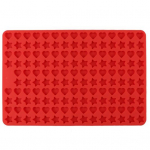 &Scaron;unų kaulų silikoninės nelipnios didelės talpos maistinės mini formelės, skirtos guminukams &scaron;okoladiniams saldainiams oranžinė