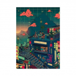 Japonijos anime veikėjas Naruto Sasuke Kakashi nakties plakatų kambarys dekoratyvinis menas paveikslas animacinis filmas retro 21cm&times;30cm NoFrame