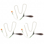 3 pakuočių karpių žvejybos įtaisų rinkinys su sunkvežimio svorio uodegos guminiais vamzdeliais nuo susivėlimo greitais rankovėmis Type B 80g