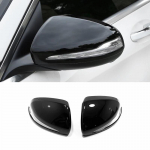 ABS anglis/juoda, skirta Mercedes Benz BCES GLB GLC klasė W205 W213 LHD automobilio &scaron;oninių durų galinio vaizdo posūkio veidrodėlio dangčio apdaila juoda