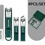 Nagų kirpimo ma&scaron;inėlių rinkinys Visas komplektas auk&scaron;tos kokybės vyrų ir moterų su specialiais nagais kirptų nagų kirpimo ma&scaron;inėlių pedikiūro įrankiu žalia