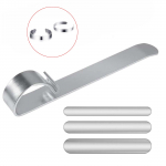 Apyrankių lenkimo strypo rinkinys su 3 vnt nerūdijančio plieno apyrankių ruo&scaron;iniu &ndash; įrankis metalo &scaron;tampavimo ruo&scaron;inių apyrankėms ir &bdquo;pasidaryk pats&ldquo; apyrankių papuo&scaron;alams gaminti