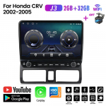 10 colių Android automobilinis stereofoninis radijas 2D, skirtas Honda CRV 2002-2005 su mygtuku rankenėlė Multimedijos vaizdo grotuvas GPS navigacija Carplay 2+32GB