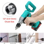 88 V be&scaron;epetis elektrinis gręžtuvas 800 W 13 mm belaidis elektrinis atsuktuvas 1/2 colio automati&scaron;kai užsifiksuojantis griebtuvas ledo grąžtas Li-ion akumuliatoriaus elektrinis įrankis