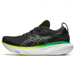 Asics Gel Nimbus 25 Juodi su Lime Zest Vyri&scaron;ki sportbačiai 1011B547-003 39