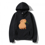 Juokingas Kapibaros Spaudinys Unisex Džemperiai Su Gobtuvu Kawaii Animacinių Filmų Vir&scaron;utiniai Drabužiai Džemperis Mergaitėms Unisex Mada Harajuku Grafiniai Džemperiai Su Gobtuvu 2XL