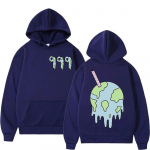 Unisex Hip Hop Trend Laisvas Reperis Juice Wrld Muzikos Albumas Džemperis Gatvės Mados Estetika Puloveris Dvipusis Spaudas Džemperis su gobtuvu Unisex L