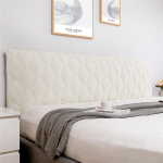 Prabangus storas aksominis dygsniuotas galvūgalio užvalkalas Auk&scaron;tos kokybės viskas įskaičiuota lovos užvalkalas Mink&scaron;tas pliu&scaron;inis lovos galvos apdangalas Miegamojo atlo&scaron;o apsauga nuo dulkių W140 x H70cm