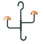 Skrybėlių pakabinimo lentyna, skirta laikyti 3 kepures Be montavimo Plastikinė vitrinos kabykla beanie beisbolo kepuraitėms Perukai &Scaron;alikas Papuo&scaron;alai Skrybėlių laikymo kabliukas žalia