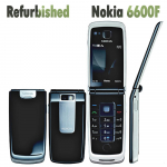 Atnaujintas Nokia Original Nokia 6600 Fold mobilusis telefonas No charger juoda