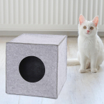 Jauki lova urve mažiems naminiams gyvūnėliams &ndash; sulankstomas ir mink&scaron;tas kambarinis veislynas juoda