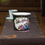 Kini&scaron;kas arbatos puodelis porcelianinis keraminis vienvietis patvarus Kung Fu dubuo 100 ml kavos