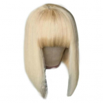 Short Straight Hair Easy to Wear Accessory High Light Golden Fluffy Trendy Color Cosmetics Temperature Silk Shoulder auksinė