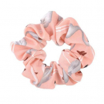 Moteri&scaron;kas elastinis plaukų gumytė su flamingo ra&scaron;tu, laikiklis, galvos apdangalas, žiedas, uodegaitė balta