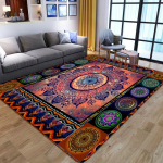 Puikūs Mandala gėlių 3D spausdinimo kilimai svetainės miegamojo dekoravimui Mink&scaron;tas flanelinis Namų lovos grindų kilimėlis Žaidimų zonos kilimėliai 100x150cm