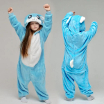 Kigurumi Rykliai Vilkas Onesie Vaikams Vienaragis tigras koalas Pižama Vaikams Gyvūnai Animaciniai Miegamieji Kostiumai Kostiumai Merginos Licorne Jumspuit 8t