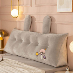 Didelė trikampė pagalvė prie lovos, siuvinėjimas, pliu&scaron;inis užvalkalas su putplasčio užpildu Nugaros pagalvėlė King Queen dydžio mink&scaron;ta pagalvėlė 50X20X50cm