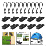 10/12 vnt. Tentas, brezentas, spaustukų rinkinys, palapinės spaustukai 10Pcs Clips