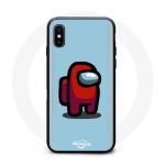 Coque Iphone XS max Among Us Character With Green Leaf