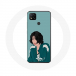 Coque Xiaomi Redmi 9C Squid Game Kang Sae Byeok Fanart dessin de visage