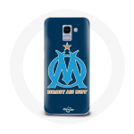 Coque pour Samsung Galaxy A8 2018 Marseille OM Bleu
