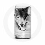 Coque pour Samsung Galaxy S4 Loup Duo animaux