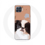 Coque pour Oppo A93 &Eacute;pagneul japonais Noir et Blanc Race de chiens