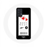 Coque pour Samsung Galaxy A13 5G Billet d'avion Montr&eacute;al Canada
