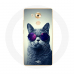 Coque pour Huawei Mate 8 Chat lunettes Style