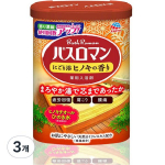 Bathroman Bath Salt Hinoki, 3 pieces, 600g