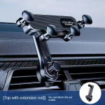 Oro i&scaron;leidimo anga Gravity Navigation Bracket Pasukamas reguliuojamas automobilinis automobilinis mobiliojo telefono laikiklis