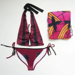 Anime maudymosi kostiumėlis Anime Demon Slayer bikini rinkinys tatuiruočių lipdukai seksualus rožinis maudymosi kostiumėlis Kimetsu No Yaiba Cosplay kostiumas Auk&scaron;čiausio rango &scaron;e&scaron;tas L