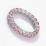 Sace Gems GRA sertifikuotas 4 mm moissanite žiedas VVS1 Lab deimantinis Solitaire žiedas moterims sužadėtuvėms pažadėti vestuvių juostos papuo&scaron;alai 6 rožinė