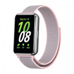 Nailoninis kilpinis dirželis, skirtas Samsung Galaxy Fit 3 laikrodžio apyrankei Galaxy Fit 3 i&scaron;maniajai apyrankei pakeisti Correa priedai rožinė