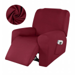 Atsparios vandeniui recliner sofos užvalkalai, didelio elastingumo Lazy Boy recliner kėdės užvalkalai, mink&scaron;ti neslystantys recliner kėdės užvalkalai namams 1 Seat (27-38in) vynas