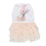 Princesės stiliaus &scaron;unų suknelės, naminių gyvūnėlių zuikio lėlės sijonas, medvilniniai naminių gyvūnėlių drabužiai, tinklinis sijonas, mieli &scaron;unų drabužiai mažiems ir vidutiniams &scaron;unims, naminių gyvūnėlių prekės S balta