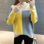 Saldainių spalvos megzti megztiniai moteri&scaron;ki rudens žieminiai megztiniai su apatiniu dydžiu Laisvi, didelio dydžio, laisvalaikio džemperiai ilgomis rankovėmis L raudona