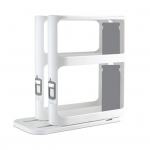 Virtuvėje besisukantis laikymo stovas Patraukite ir pasukite prieskonių lentyną, dvigubą sluoksnį didelės talpos neslystančios pagrindo lentynos Spintelės &bdquo;Caddy&ldquo; laikiklis