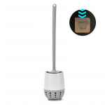 Buitinių tualeto &scaron;epečių rinkinys Creative Free Punching Vonios plovimas Tualeto &scaron;epetys ilga rankena be negyvos kampo valymo &scaron;epetys pilka