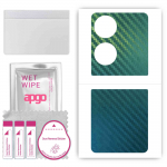 apgo Protective Skin Sticker for the back compatible with Huawei Pocket S, Wrap Film, Foil, Vinyl - Pattern Carbon Chameleon CAKA1