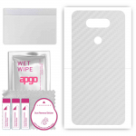 apgo Protective Skin Sticker for the back compatible with LG K31, Wrap Film, Foil, Vinyl - Pattern Transparent Carbon